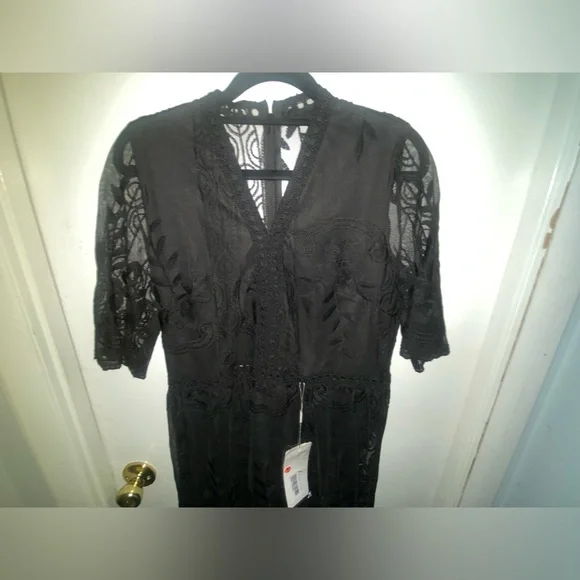 FOR MI | Women/Junior Large | Black | Lace | Boho | Casual | Portraits | NWT - Picture 15 of 16